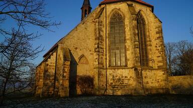 Gothic convent church from 1497 of the Augustinian in monastery Wittenburg, district of Hildesheim Elze, Lower Saxony, Germany.