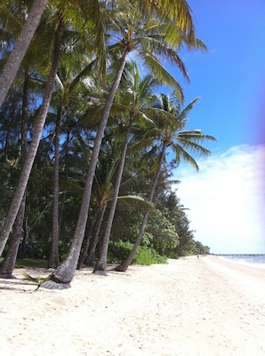 White sandy beach and crystal clear water