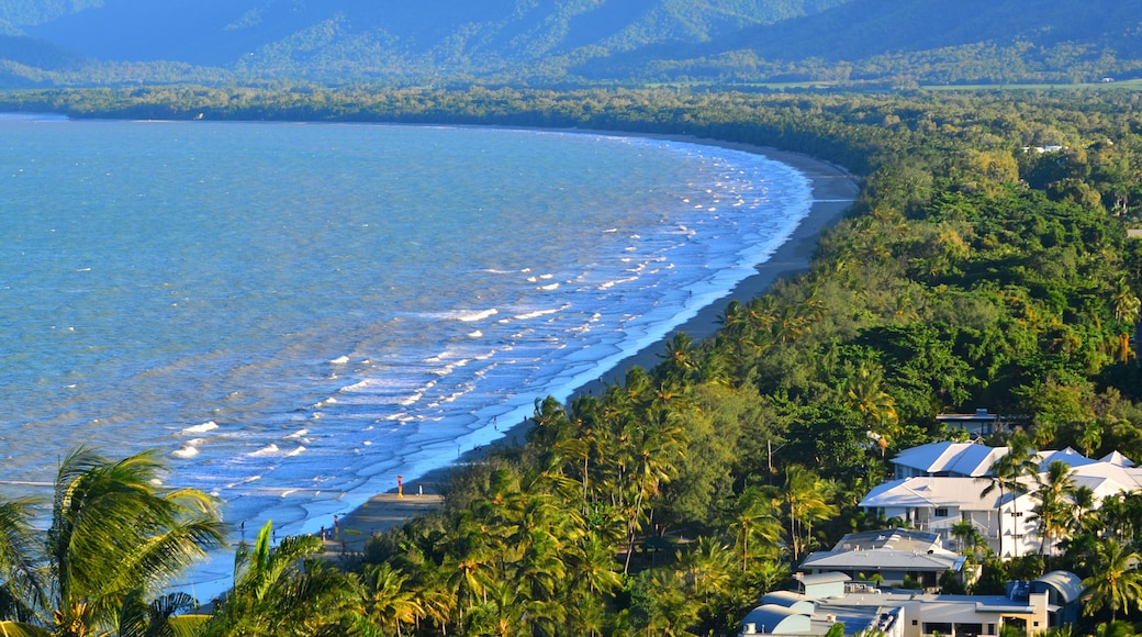 Aerial view of Four Mile Beach in Port Douglas Queensland, Austr