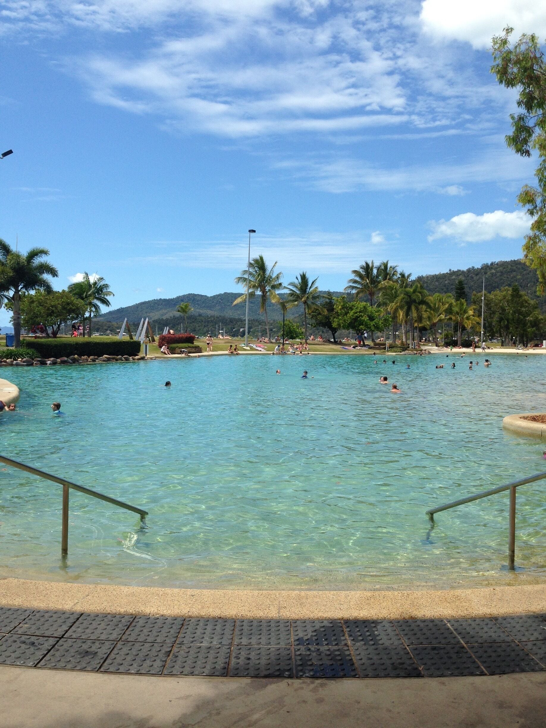 Relaxing in paradise.