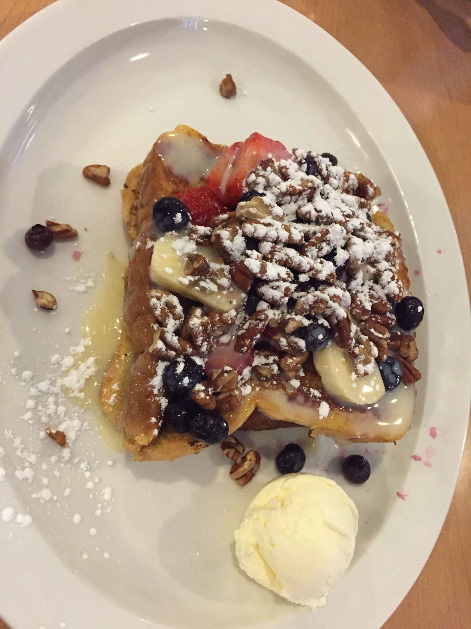 This is the best " Stuffed french Toast" ever. If you don't see it on the menu- just ask for it- always available. Enjoy!!!