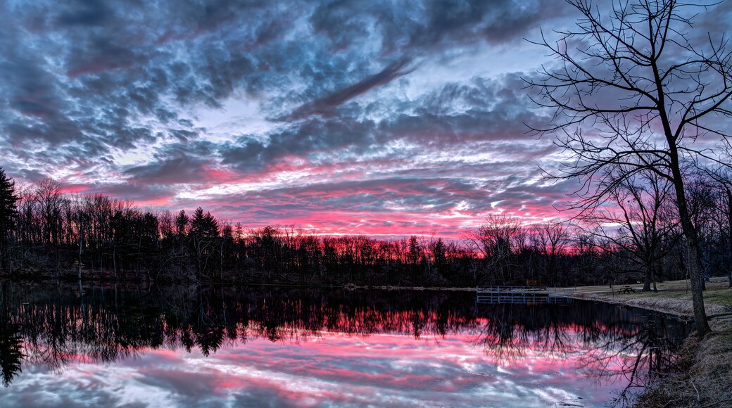 Dramatic Sunset Pond