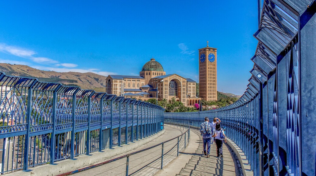 Walkway to Basilica in Aparecida do norte, São Paulo, Brazil.
