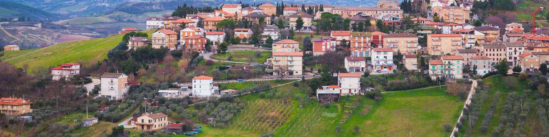 Italian countryside, panoramic landscape