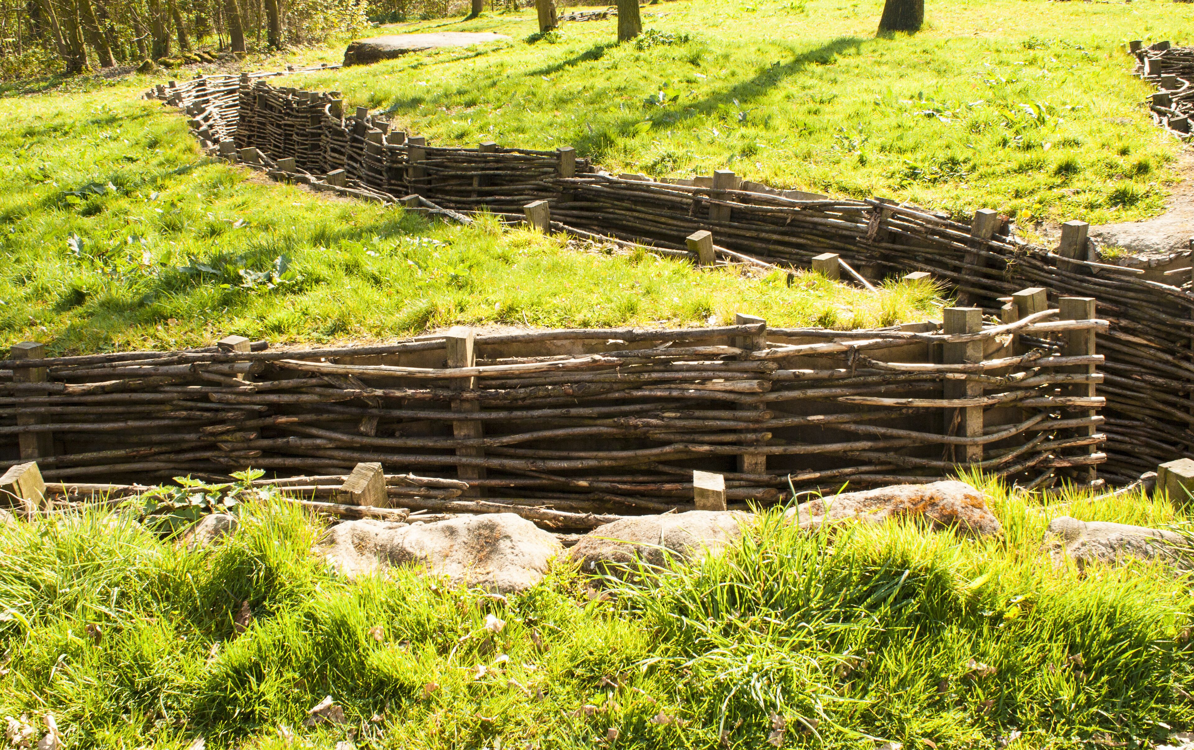 Bayernwald wooden trench of world war 1