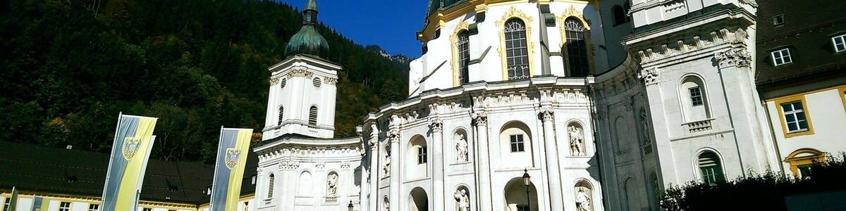 Ettal Abbey dates back to the 1300s. The Benedictine monastery is an independent, self-sufficient religious community. The monks make liqueur, operate a brewery, and have publishing house on-site. Lots of great hikes from town, too.