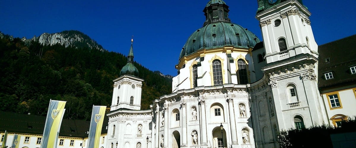 Ettal Abbey dates back to the 1300s. The Benedictine monastery is an independent, self-sufficient religious community. The monks make liqueur, operate a brewery, and have publishing house on-site. Lots of great hikes from town, too.