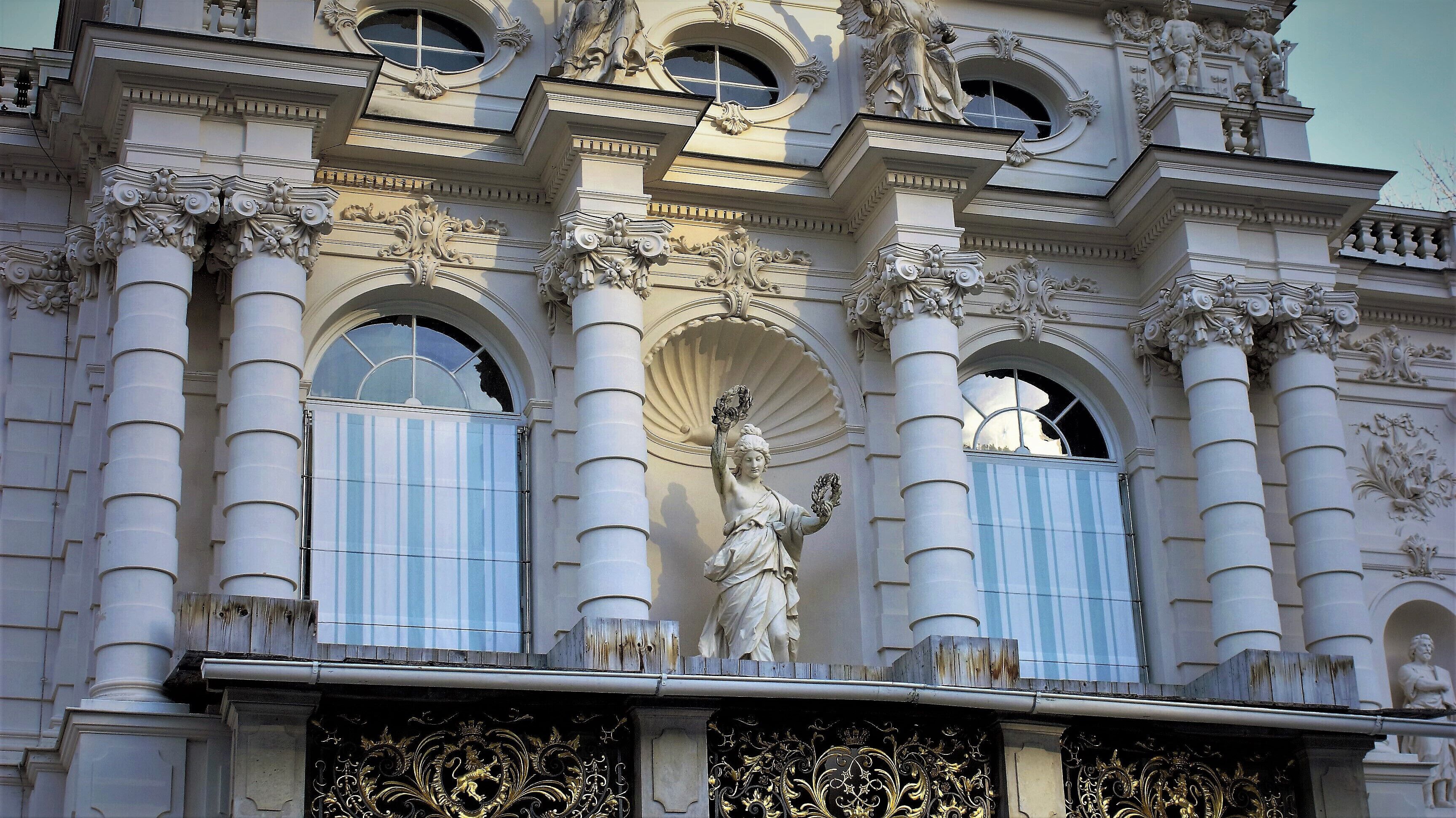 The Palace facade detail - Baroque architecture