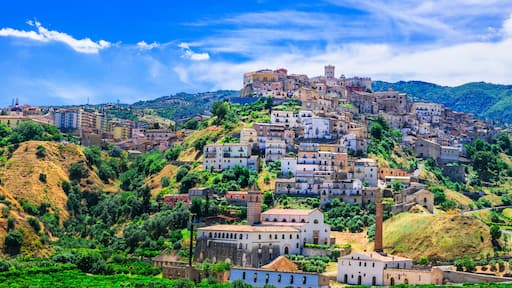 Beautiful medieval village (borgo) Corigliano Calabro in Calabria, Italy
