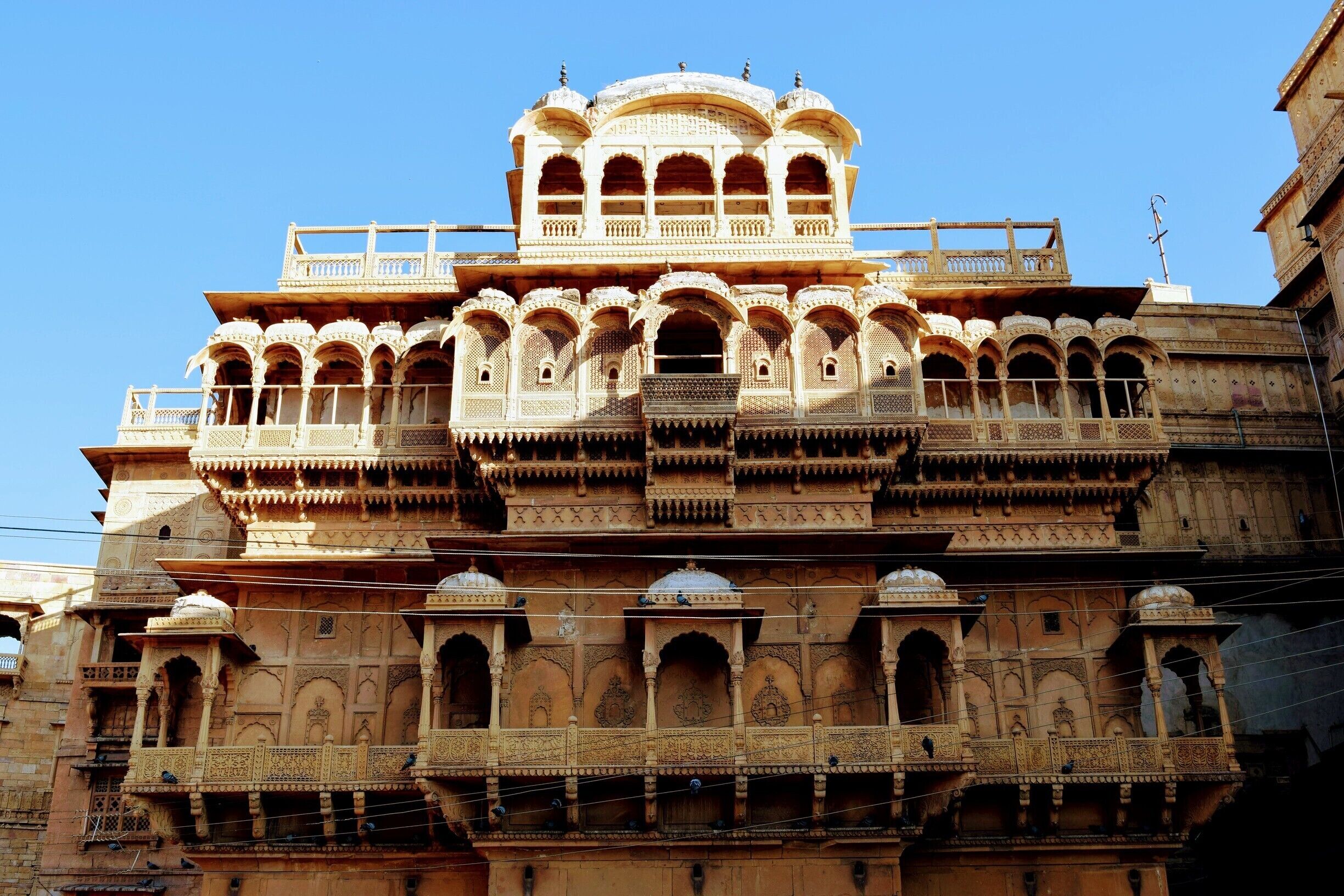 Raja Palace in Jaisalmer Fort. 
