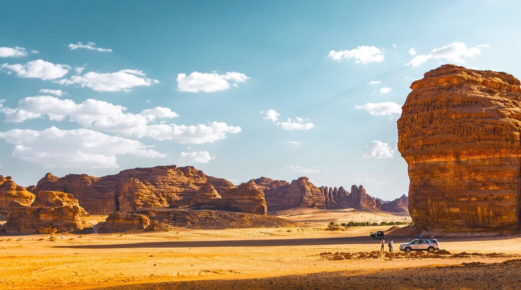 Afternoon in the desert valley of Al Ula, Saudi Arabia.