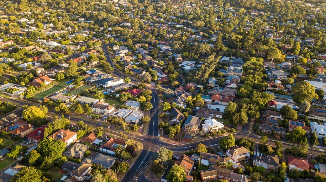 Aerial view of Beaumont, Linden Park, St Georges, Mount Osmond and Glen Osmond in South Australia