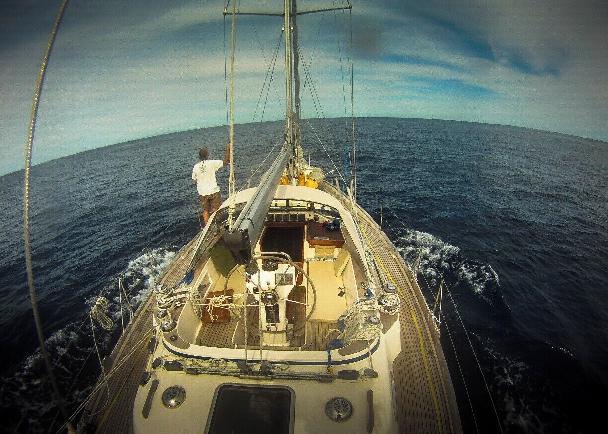 No wind, motoring on the 800 mile passage from New Caledonia to Opua, New Zealand.

We wanted wind....then it came way too hard on the nose.

Never happy.
