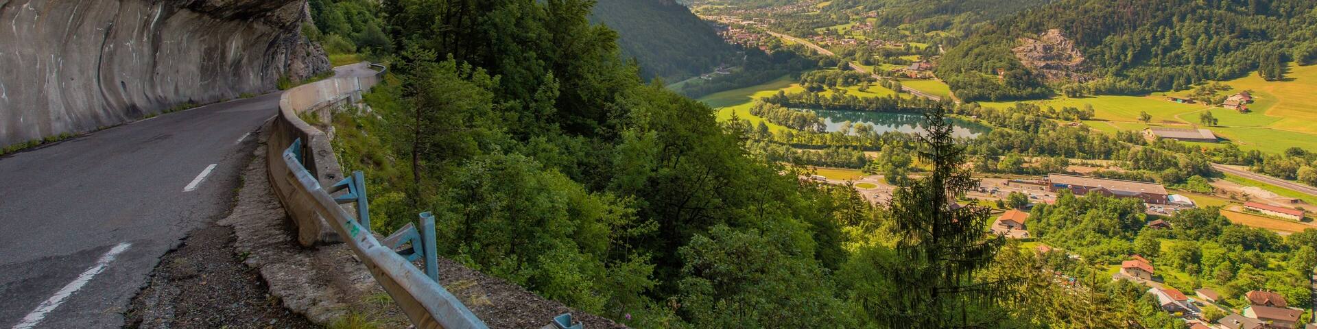 French Countryside Cliff Road