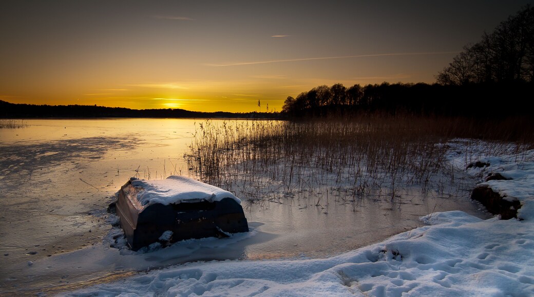 A boat at the lake