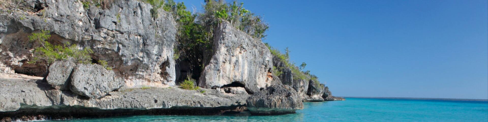 Bayahibe Beach showing tropical scenes, rocky coastline and general coastal views