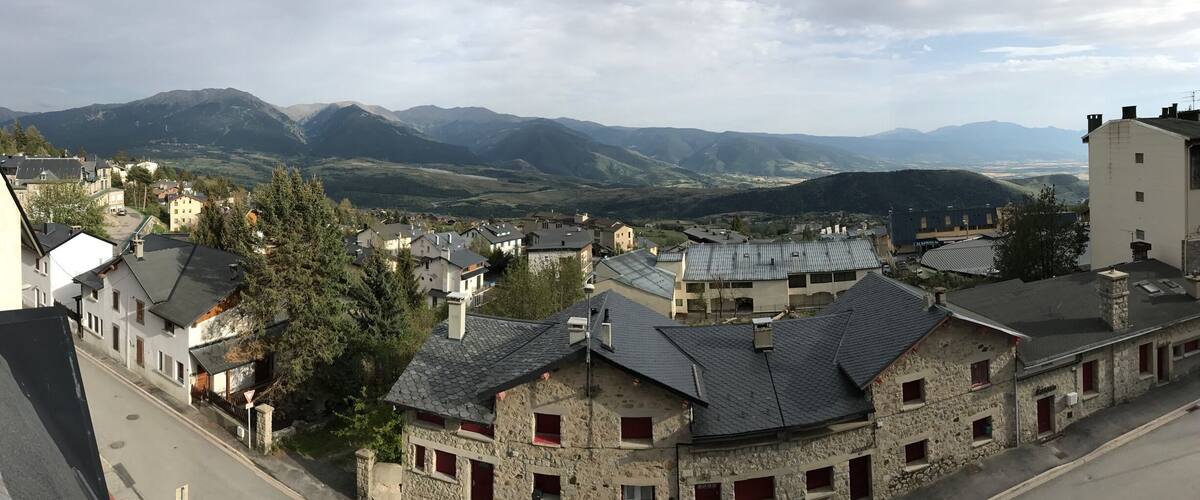 view front the city center of Font Romeu