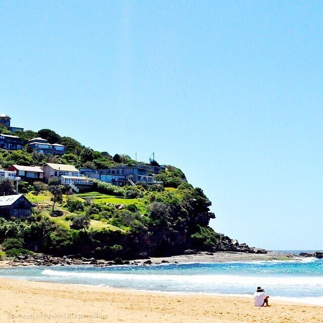 Whale Beach, Sydney. 
I always feel like I'm on holidays when I drive to whale beach. Tranquil when you finally reach it. Visiting the northern beaches is a must do when in Sydney.