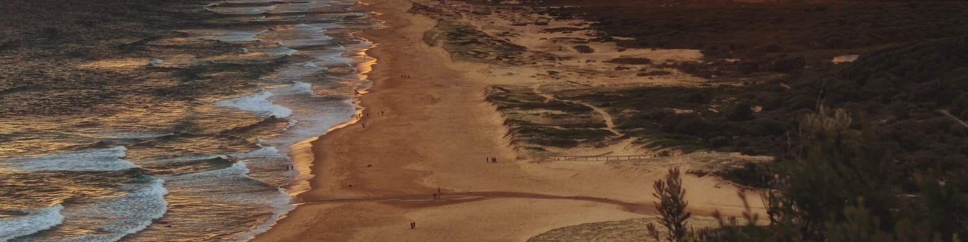 Sunset from the bluff #beachbound