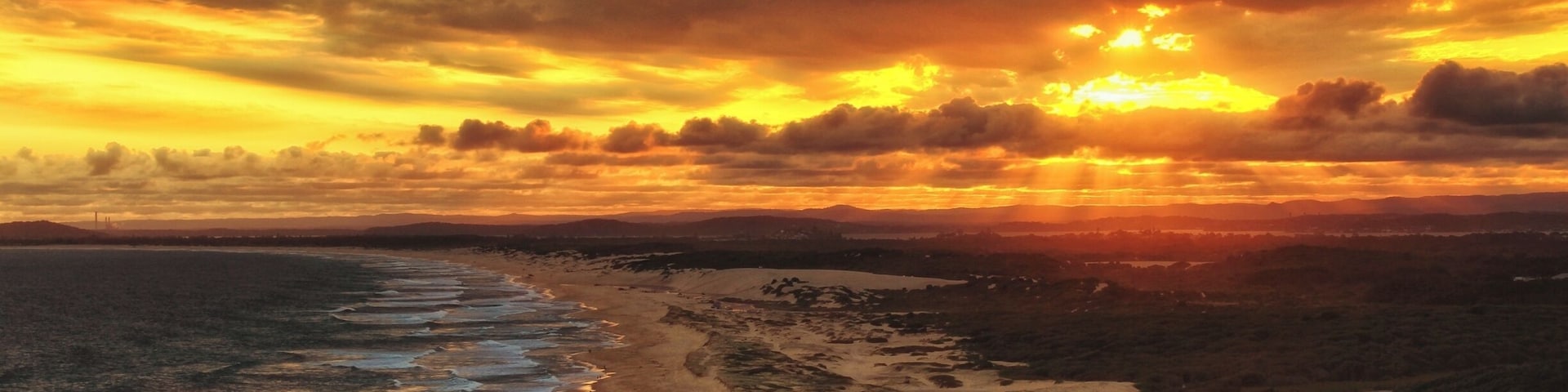 Sunset from the bluff #beachbound