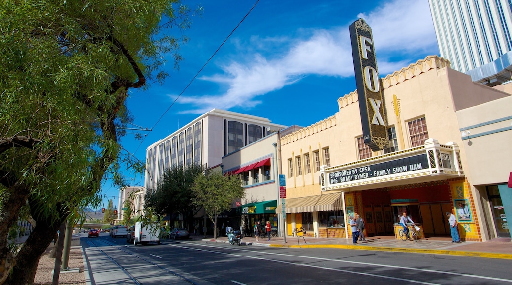 Fox Theatre featuring heritage elements, street scenes and theatre scenes