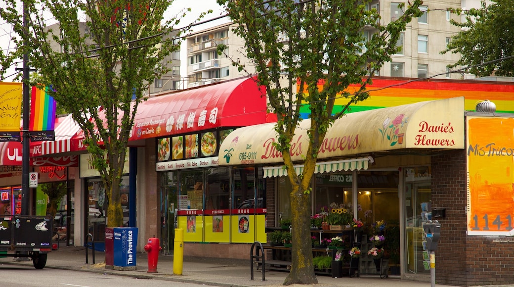 West End featuring signage, a city and street scenes