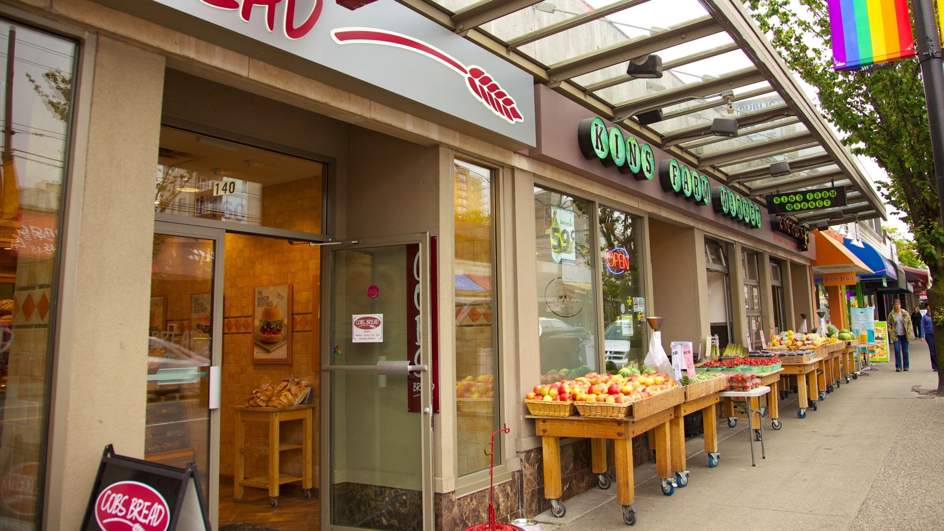 West End which includes street scenes, food and signage