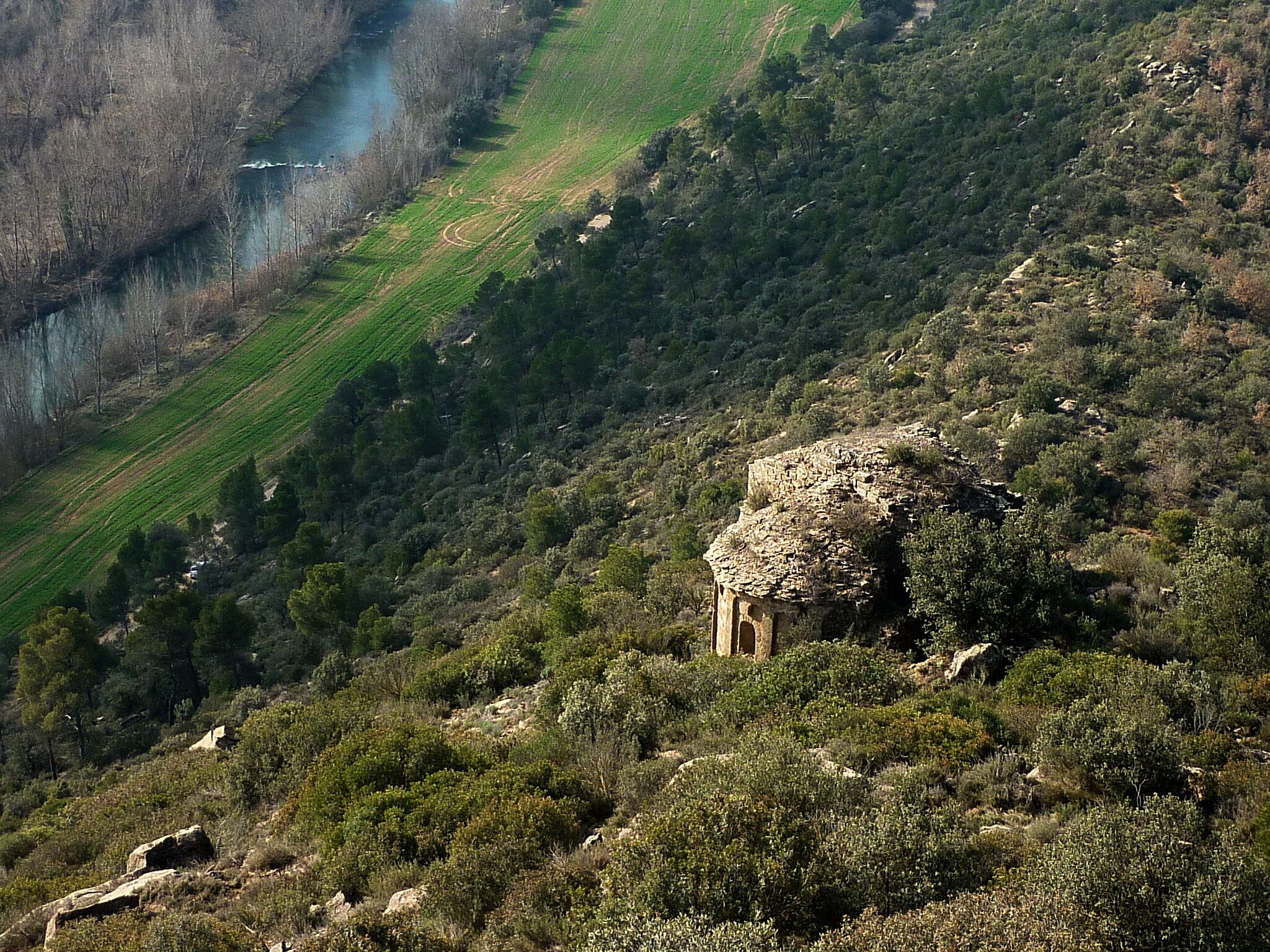 Església de Sant Joan Baptista de Torreblanca (Ponts): des del Castellot