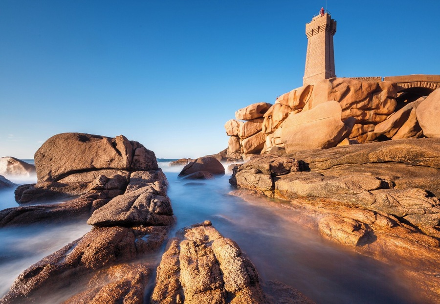 500px Photo ID: 78101241 - Daytime long exposition shot go the pink granit coast of Brittany and Ploumanach lighthouse. Feel free to follow me: My Flickr - My Facebook - My Google+ - My 500px - My Pin