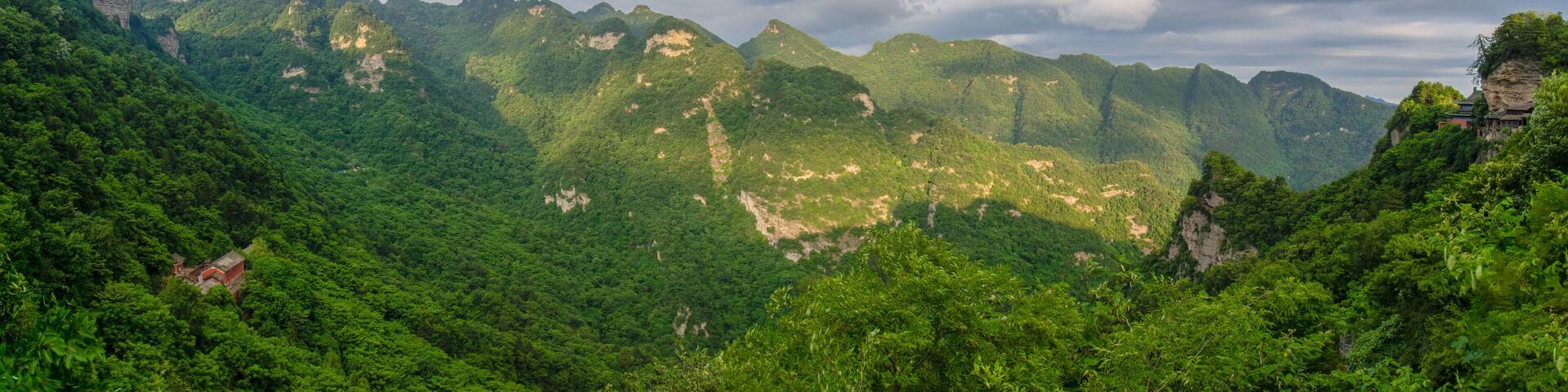 The charming summer scenery of Wudang Mountain, Hubei, China