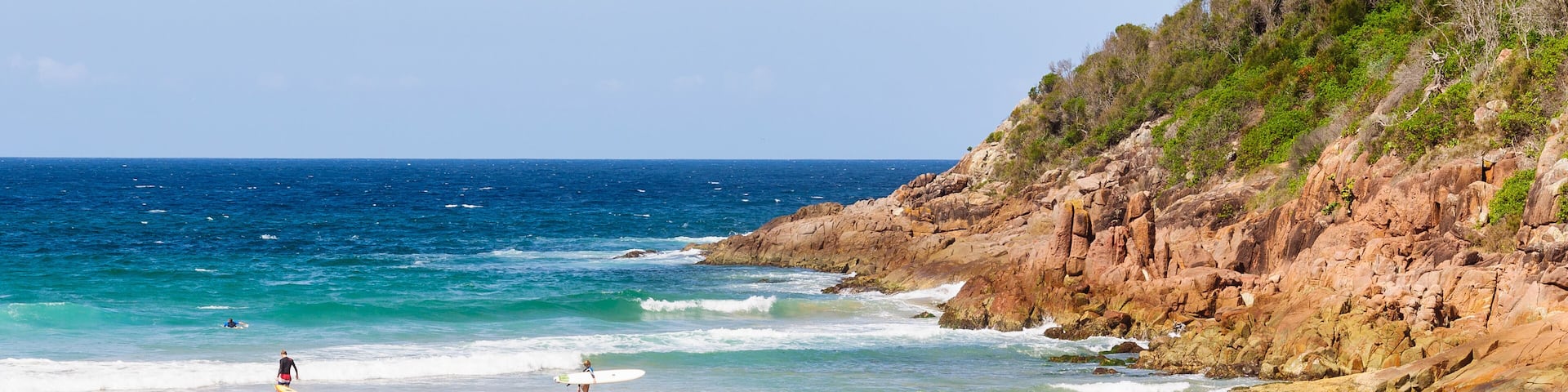 One Mile Beach is a lovely sandy patrolled beach - Port Stephens, NSW, Australia