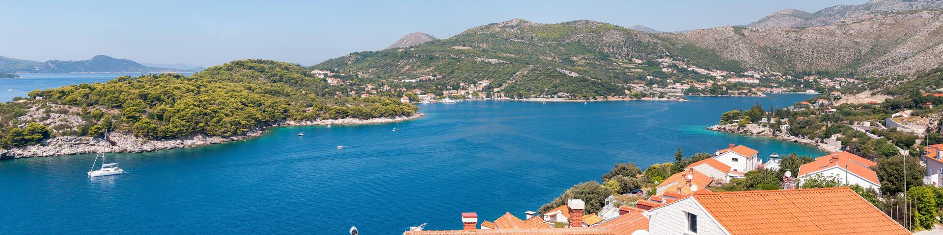 Bay near Zaton in Croatia