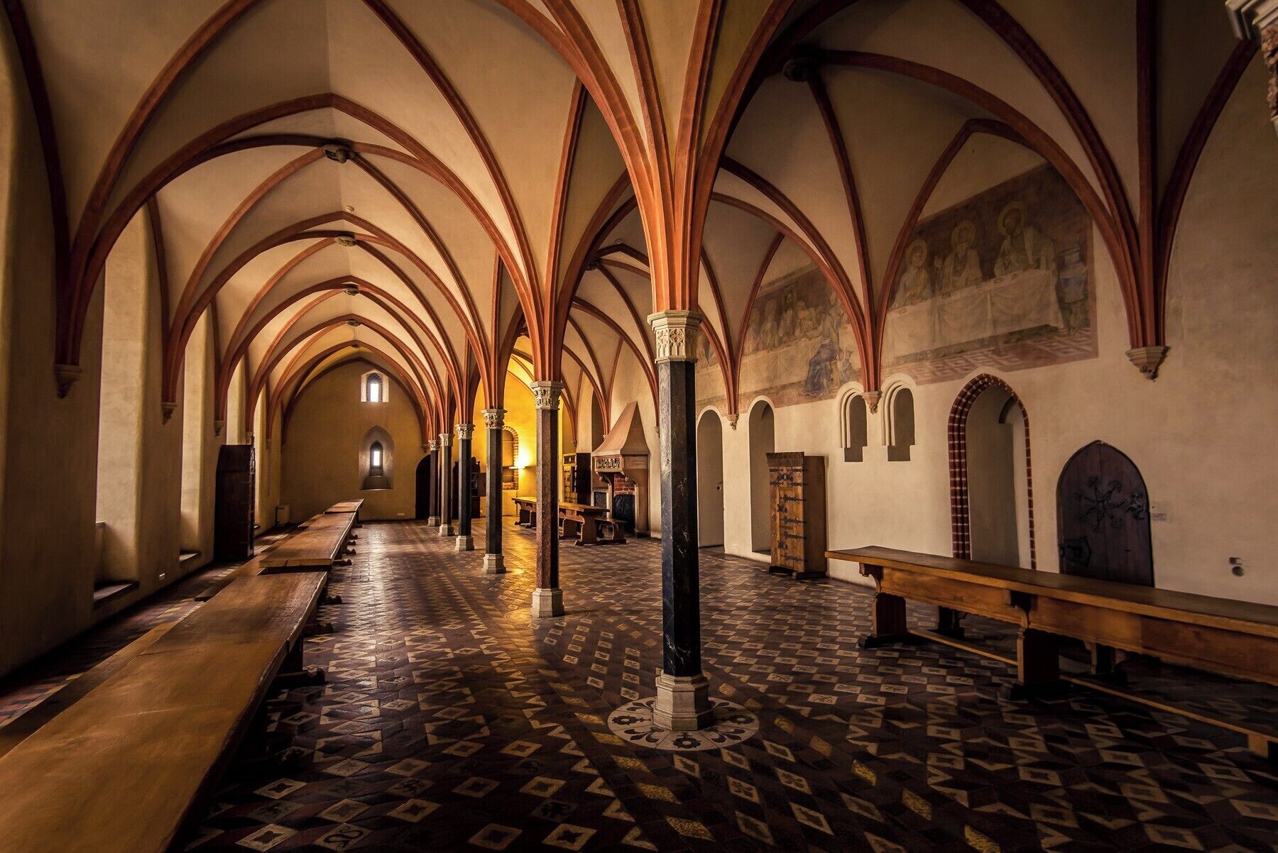 The Knight´s dining hall at Marienburg (Poland), dating back from 1270 AD