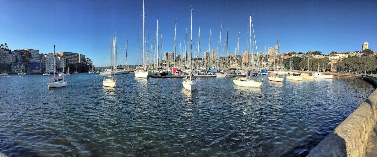 Overlooking the harbour