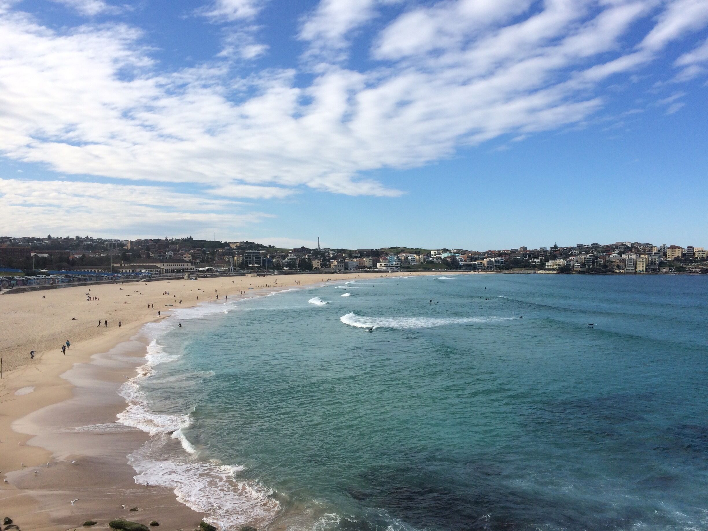 Bondi looking stunning on a beautiful winter Sydney day