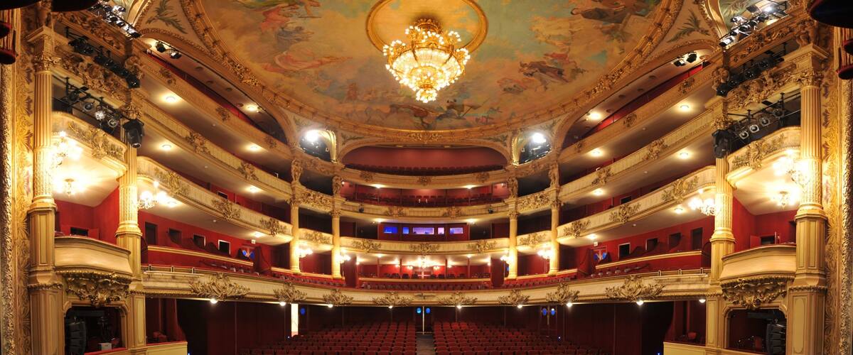 Royal Opera of Wallonia featuring theater scenes and interior views