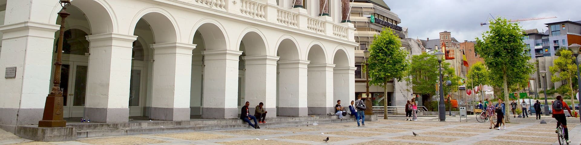 Opera Royal de Wallonie das einen Straßenszenen und Kleinstadt oder Dorf