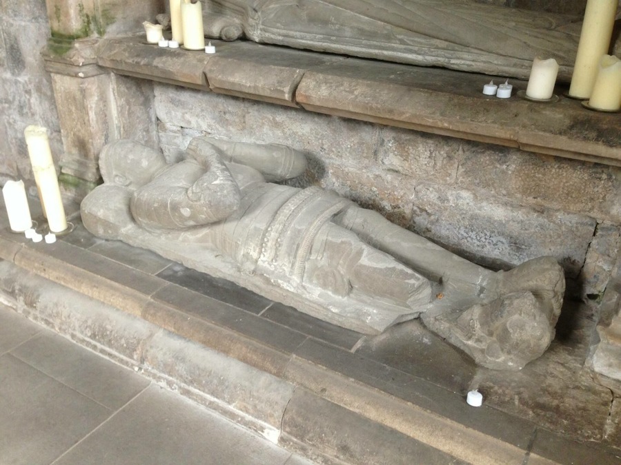 It's actually between the towns of Port Seton and Tranent. It was the burial place of The Seton family (of which this tomb is one), who were associated with the Knights Templar and who still live in the House next door.