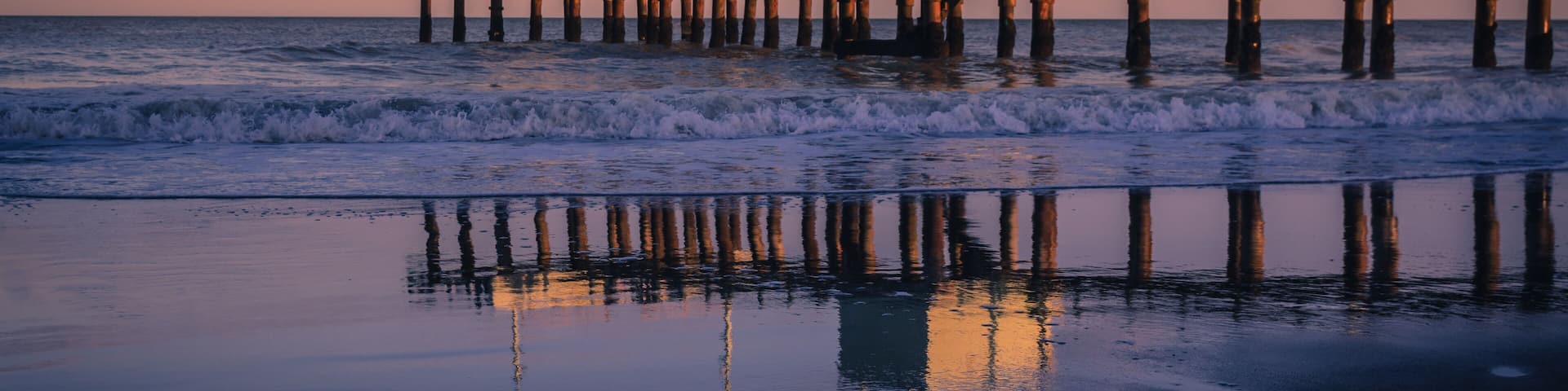 Pier of Pinamar city, Argentina