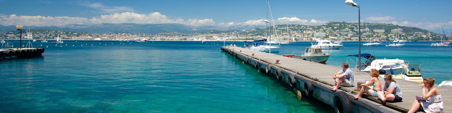 Ile Sainte-Marguerite featuring a bay or harbor