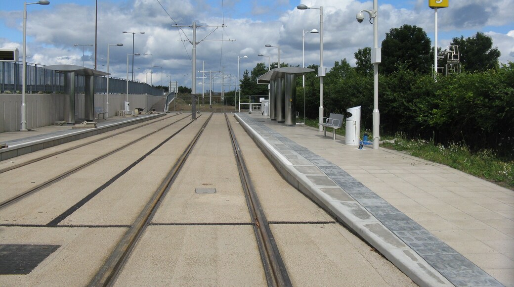 Tram stop at The Gyle