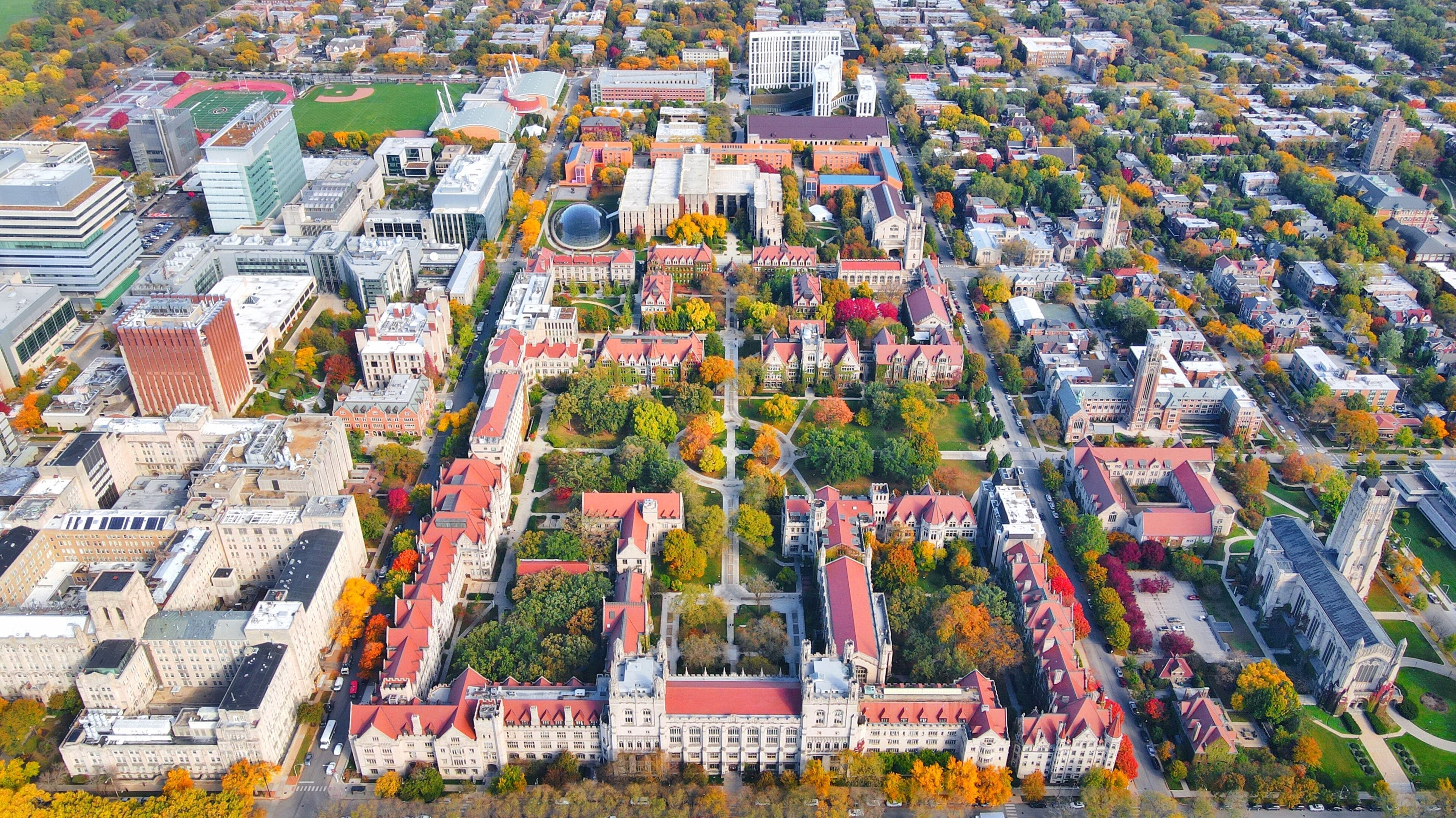 Beautiful shot of the University of Chicago