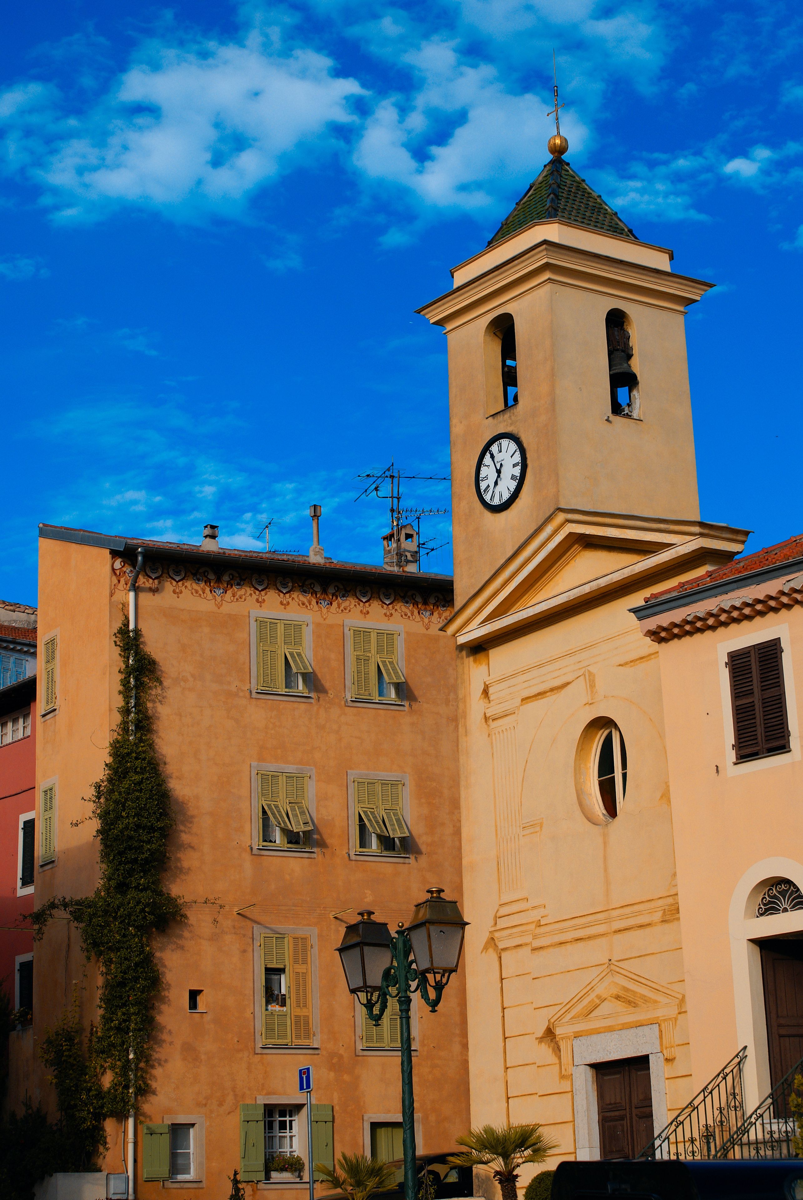 An old church in the village of Falicon  in Provence.