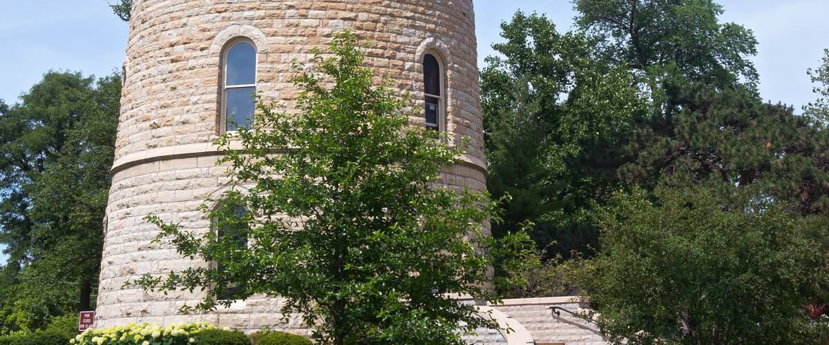 landmark water tower in western springs