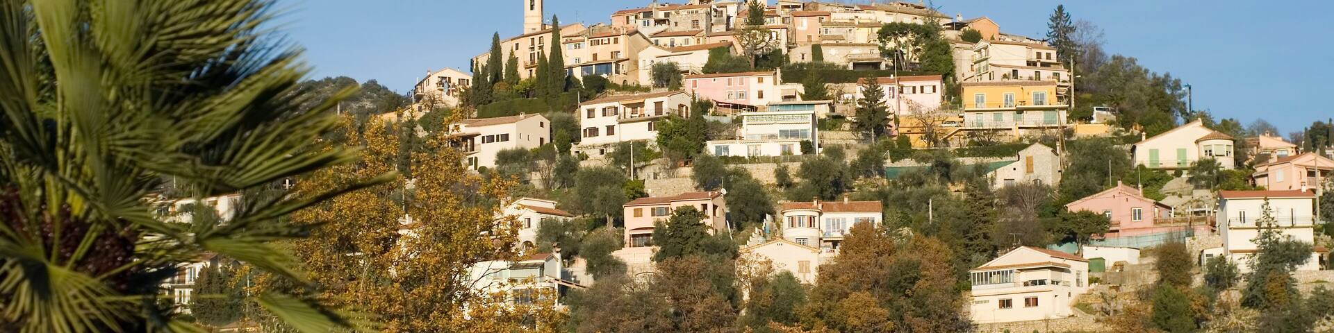 Small village of "Aspremont" in French Riviera.