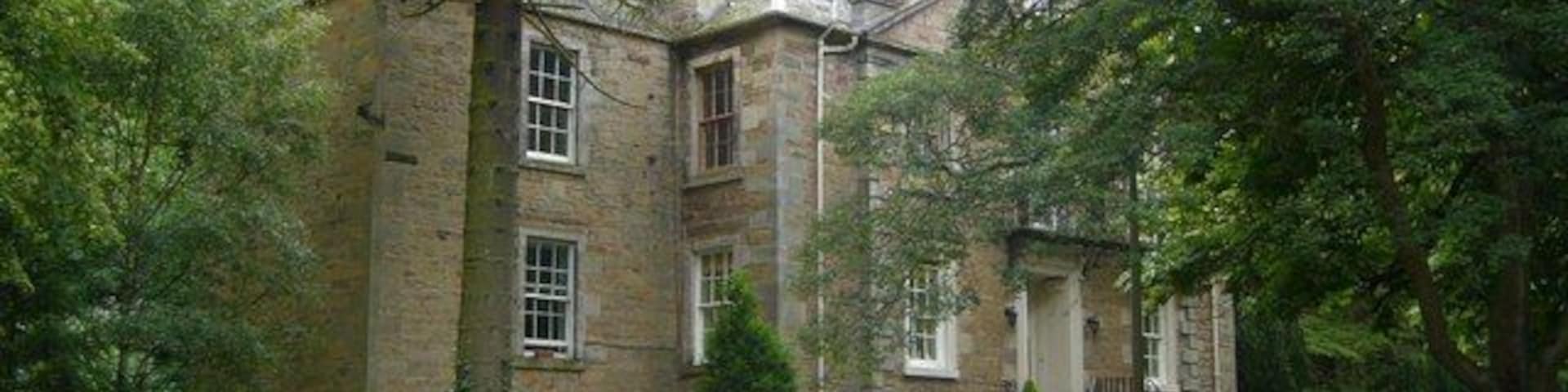 Spylaw House, Colinton Dell. House built in 1773 as the home of snuff manufacturer and philanthropist, James Gillespie. Remains of the snuff-mill, powered by the Water of Leith, are incorporated into the rear. The snuff was sold from a shop run by Gillespie's brother in Edinburgh's High Street. 1338585 When he died in 1797, Gillespie, a life-long bachelor, left a fortune to found "a Hospital for the Maintenance of Aged Men and Women, and a Free School for the Education of Poor Boys" in Edinburgh.