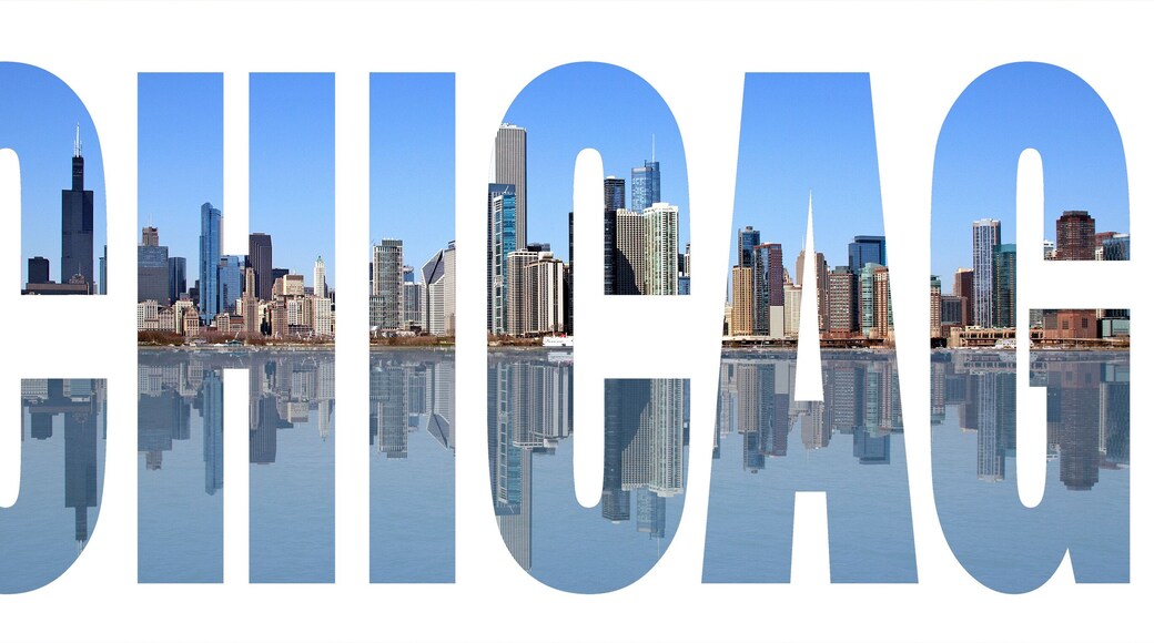 Chicago skyline letters