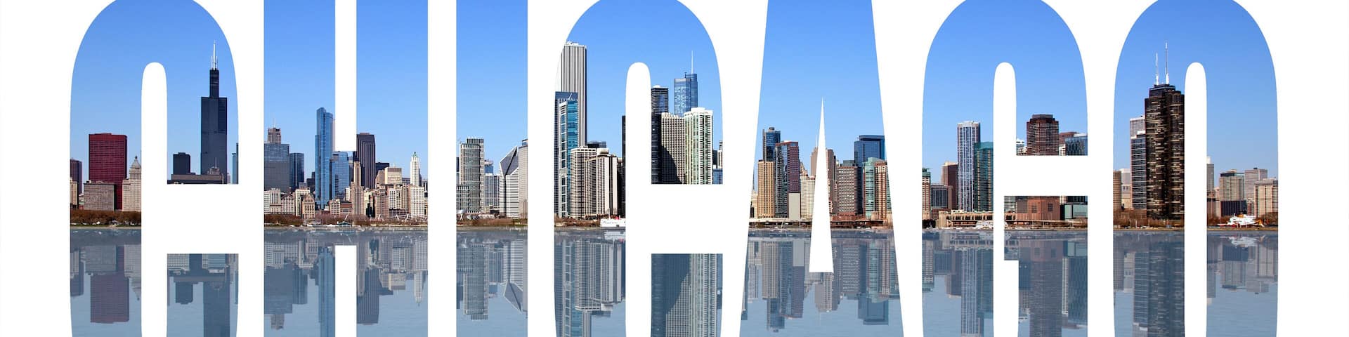Chicago skyline letters