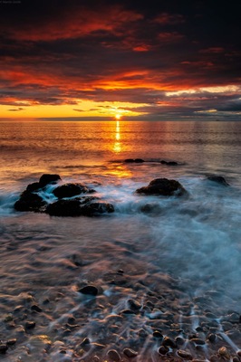 Kinghorn beach at sunrise