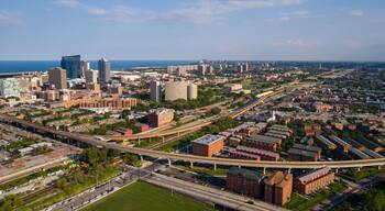 Aerial Chicago Douglas Neighborhood